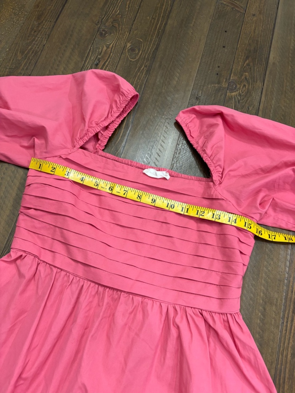 Altar'd State Coral Pink Puff-Sleeve Mini Dress - Picture 6 of 6
